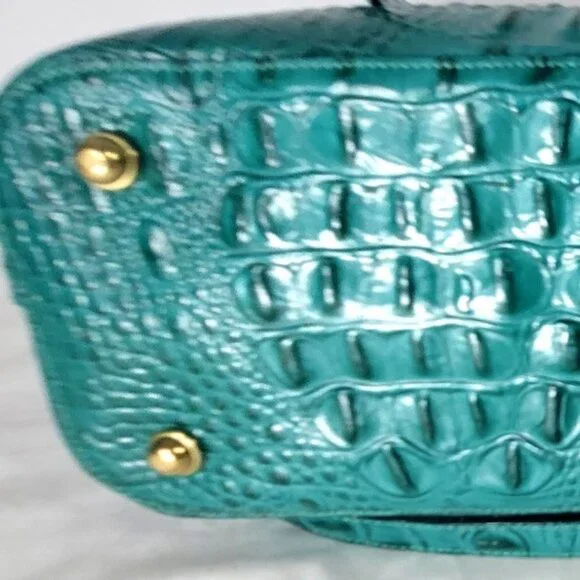 Brahmin Teal Shoulder Bag and Wallet Set - Picture 8 of 15